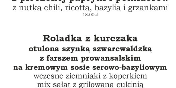 DANIE DNIA NIEDZIELA 15.06.2025.
