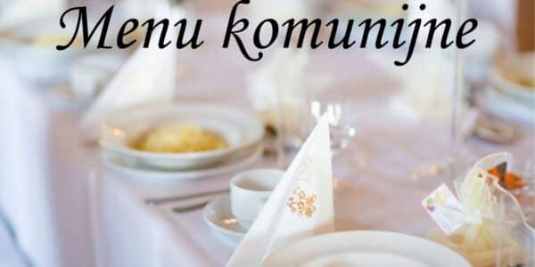 MENU KOMUNIJNE 2026